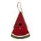 Glitzhome® 11" Hanging Wood Watermelon Garden Decorative Birdhouse